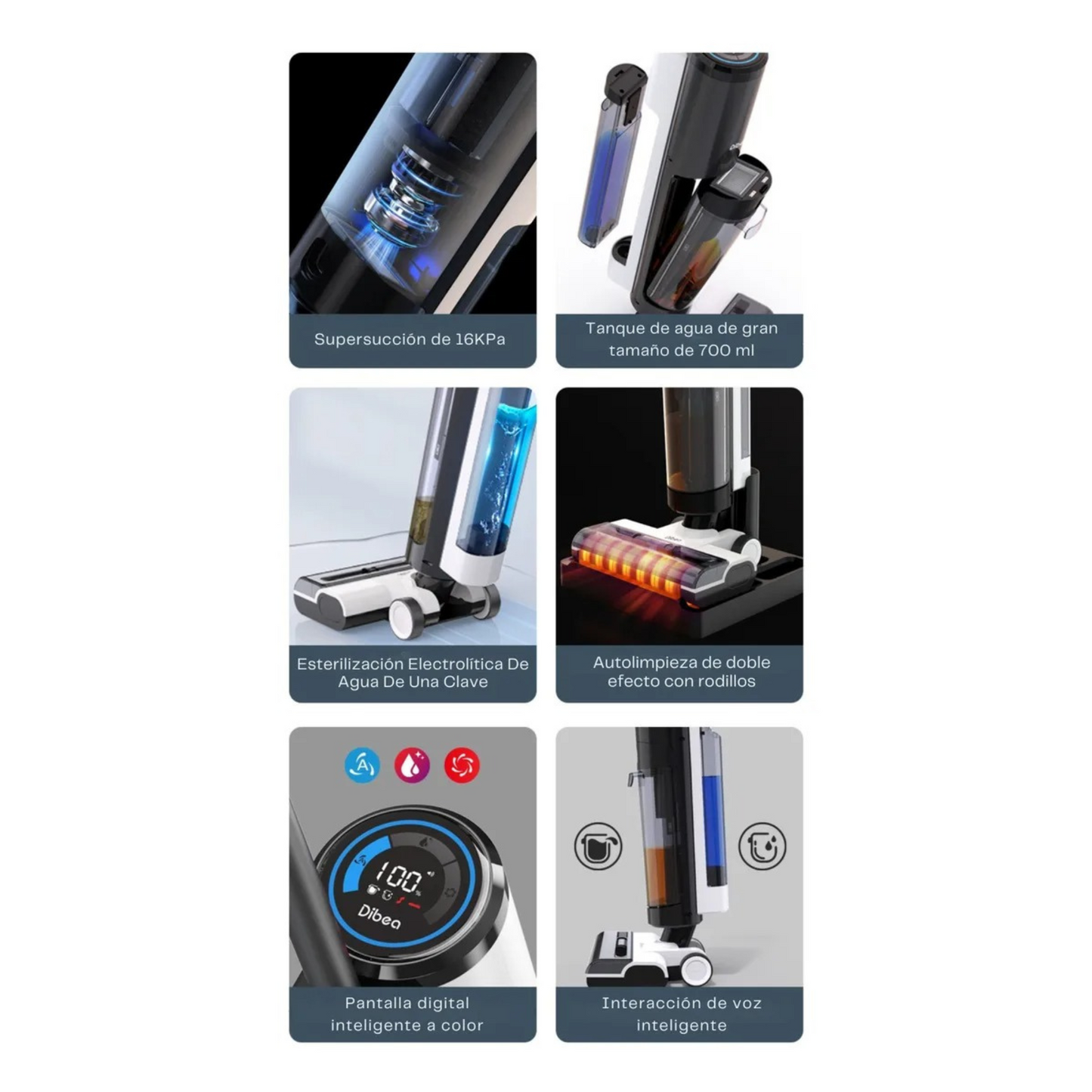 Aspiradora Smart Automática Humedo/Seco