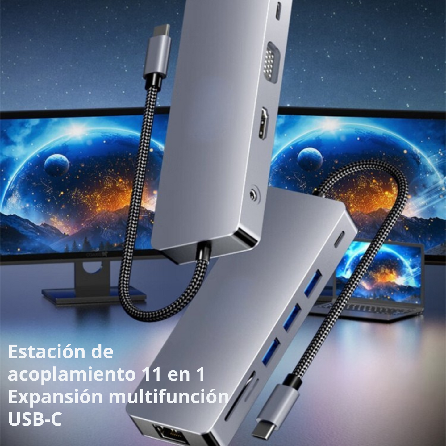 HUB Adaptador USB-C 11 en 1