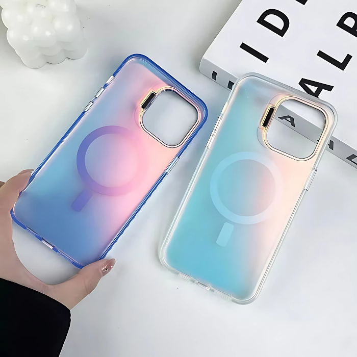 Funda Tornasol Con Soporte Para iPhone