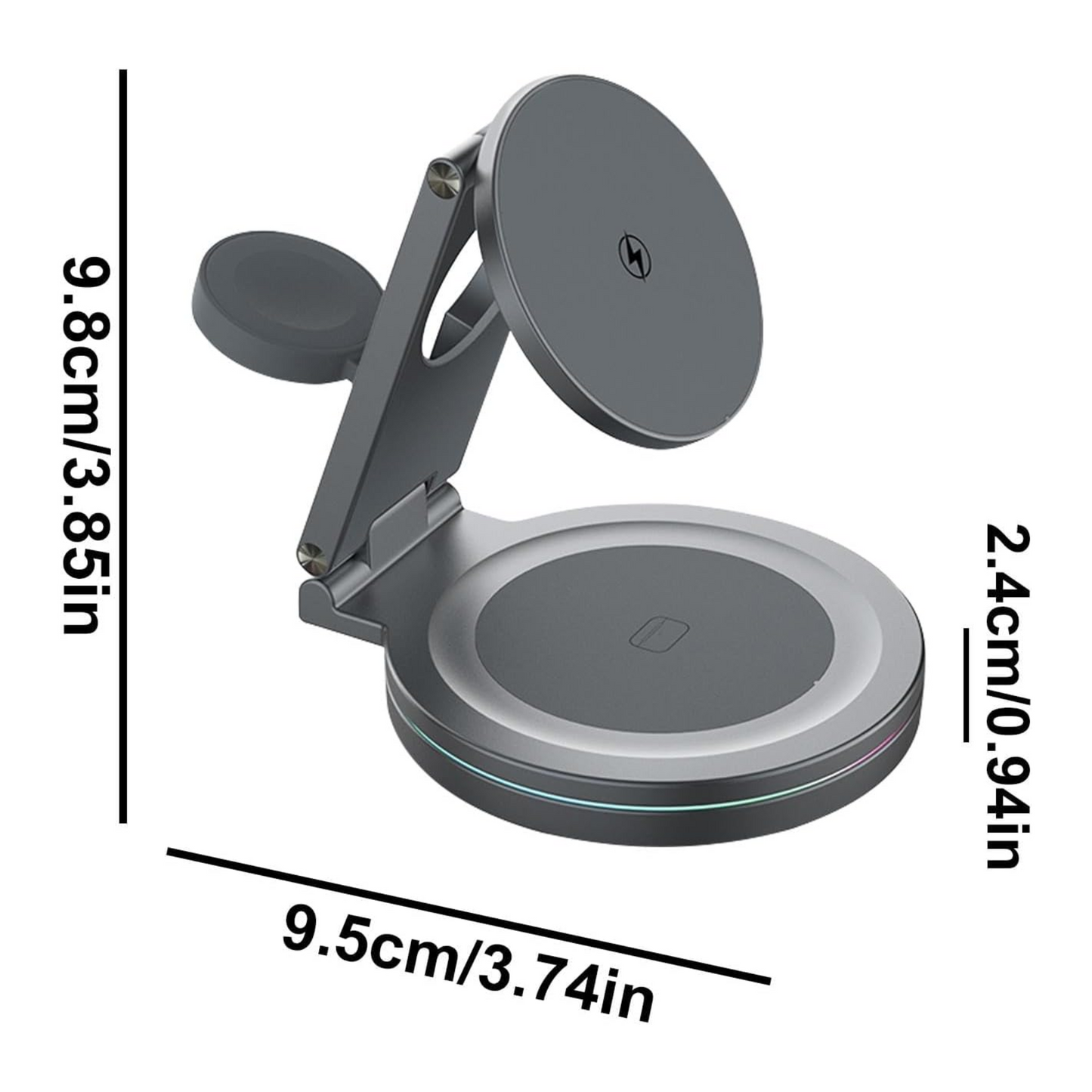 Cargador 3 en 1 MagSpin 15W para iPhone