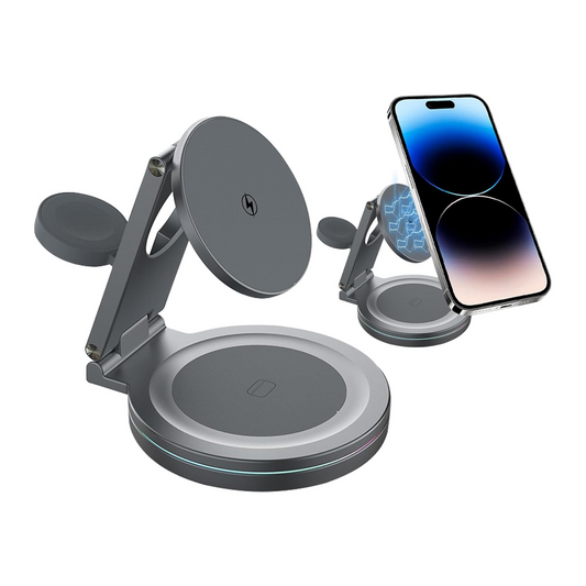 Cargador 3 en 1 MagSpin 15W para iPhone