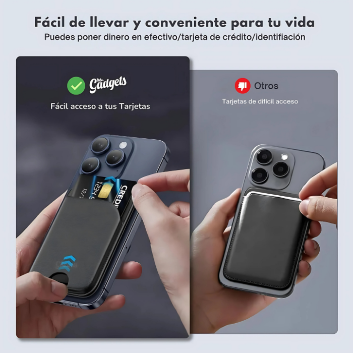 Cartera Magnética Wallet Deluxe con Soporte Para iPhone
