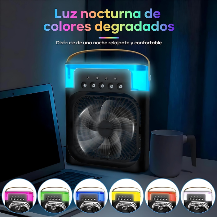 Ventilador Portátil con Humificador