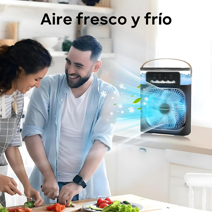 Ventilador Portátil con Humificador