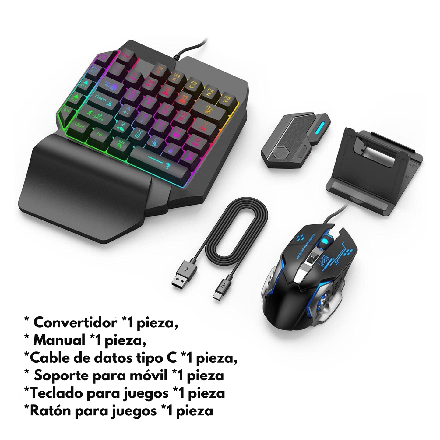 Set 4 en 1 Teclado Gamer