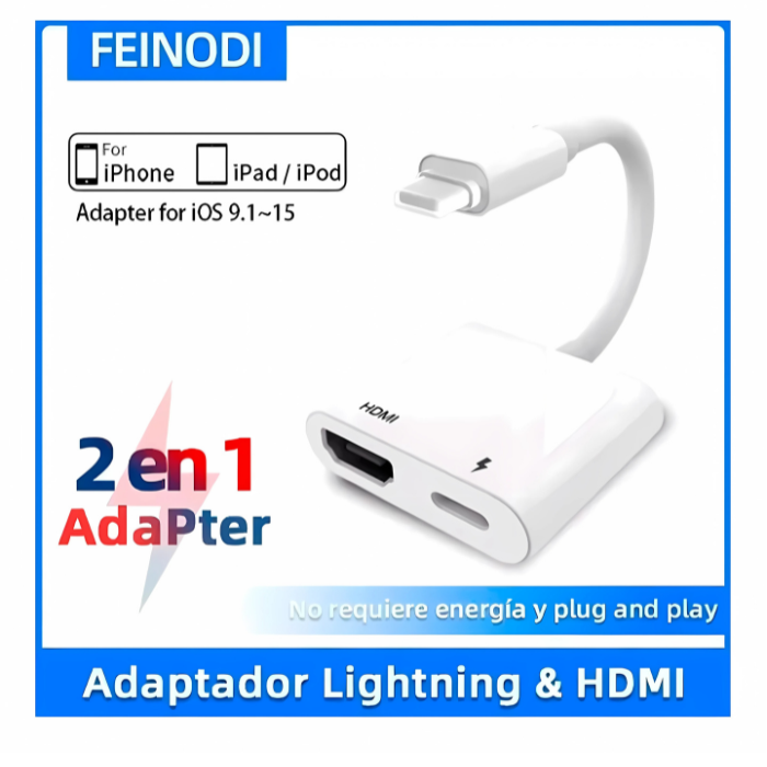 Adaptador HDMI para iPhone (Lightning)