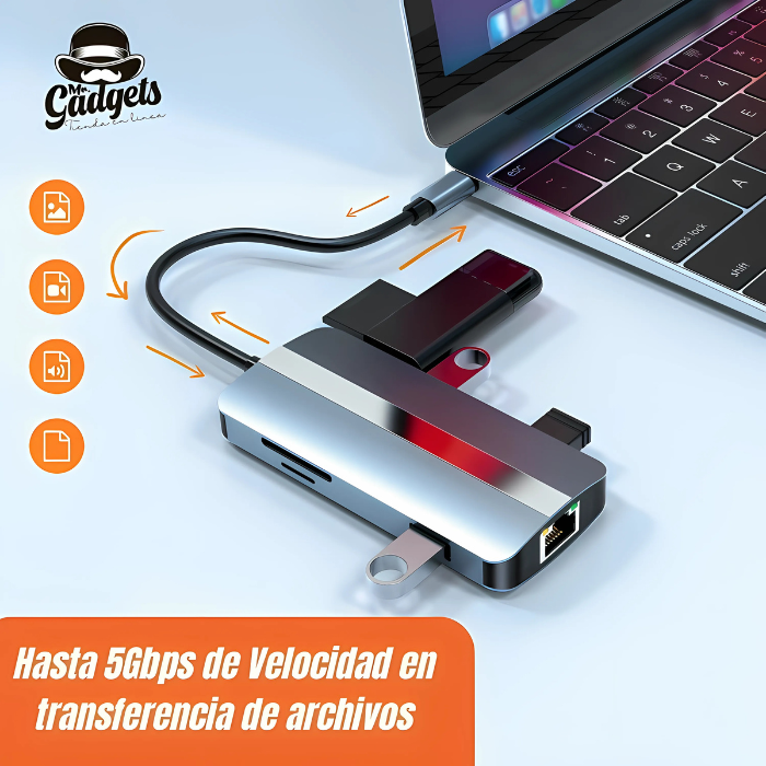 HUB Adaptador USB-C 9 en 1