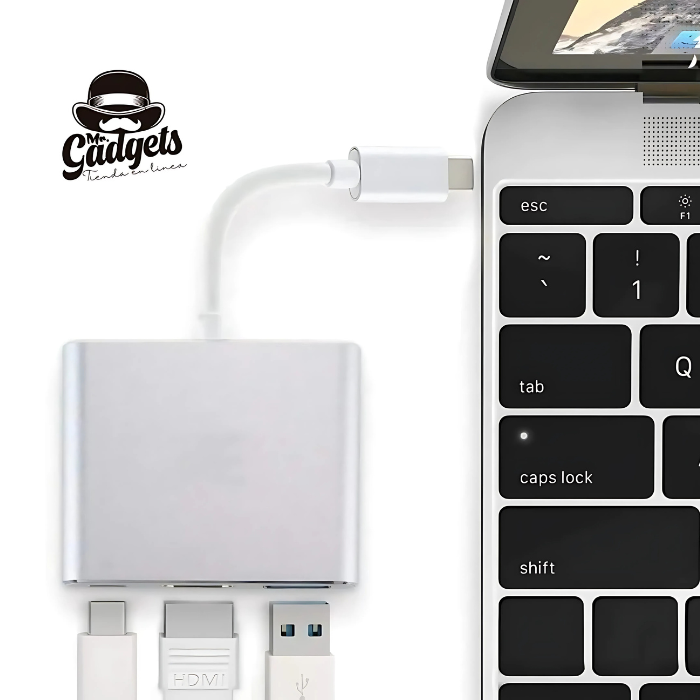 HUB Adaptador USB-C 3 en 1