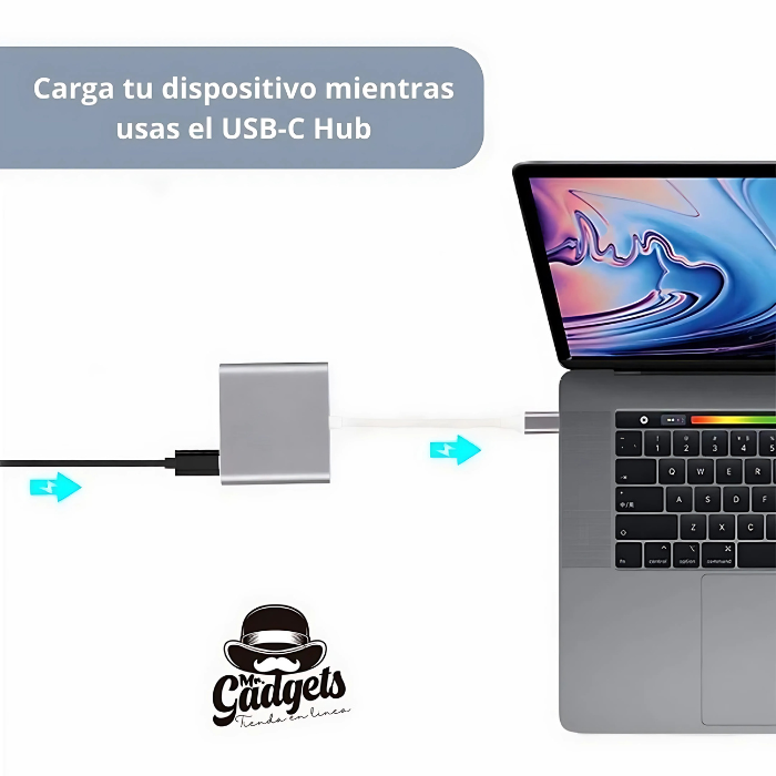 HUB Adaptador USB-C 3 en 1