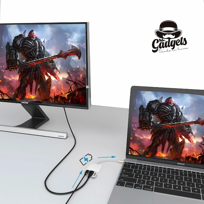 HUB Adaptador USB-C 3 en 1