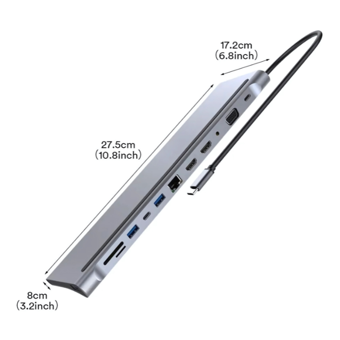 HUB Adaptador USB-C 12 en 1