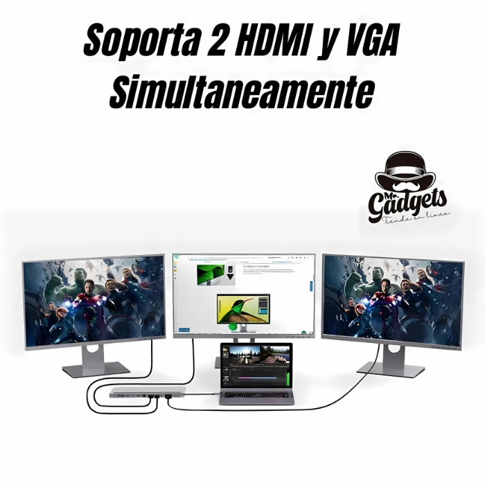HUB Adaptador USB-C 12 en 1