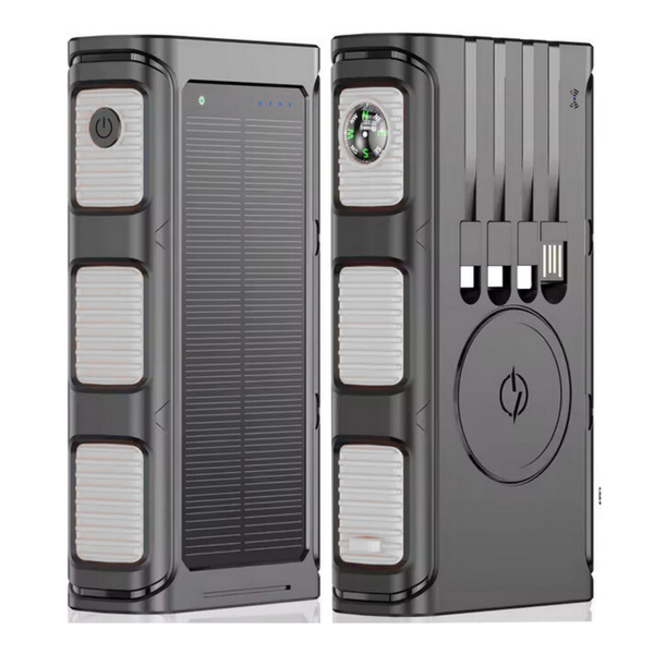 Power Bank Solar 30,000mah Carga Inalambrica Bateria Portátil