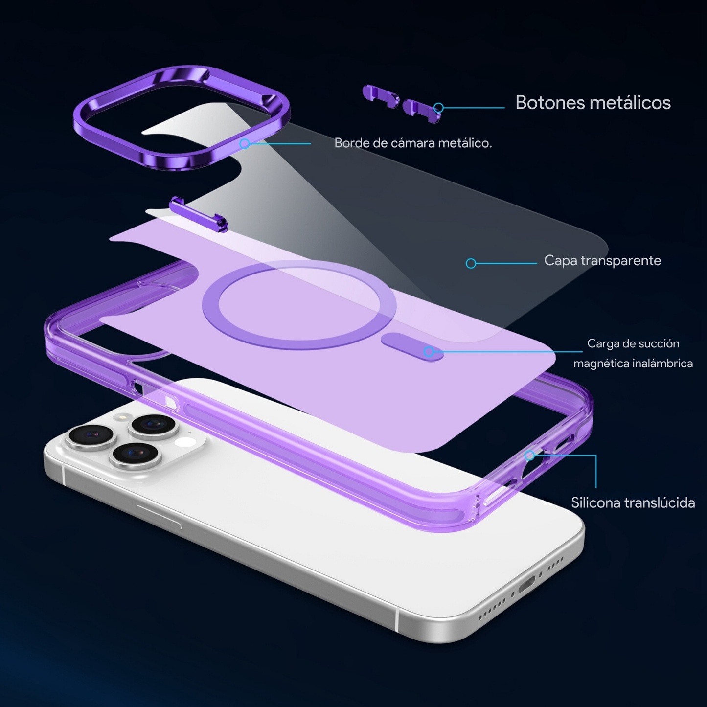 Funda Deluxe Magnética para iPhone
