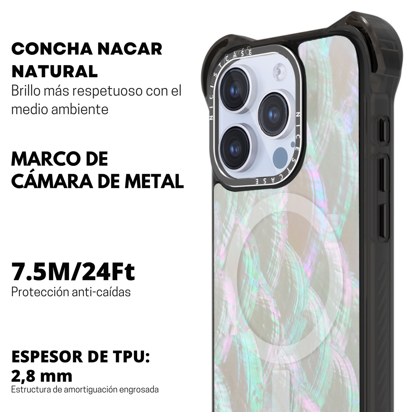 Funda Ultra Bounce de Concha Natural + Resina