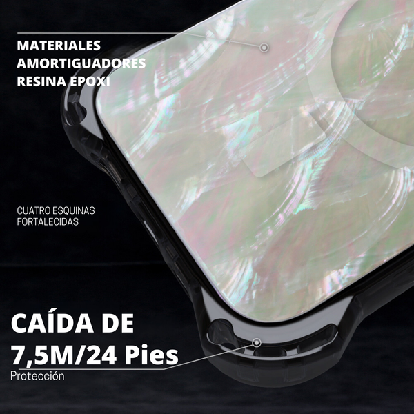 Concha natural + resina