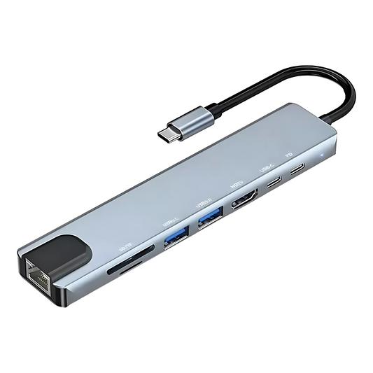HUB Adaptador USB-C 8 en 1