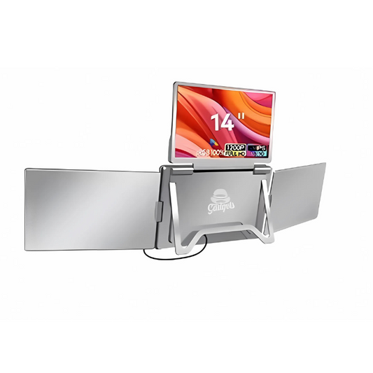 Triple Monitor Portátil Para Laptop 14"