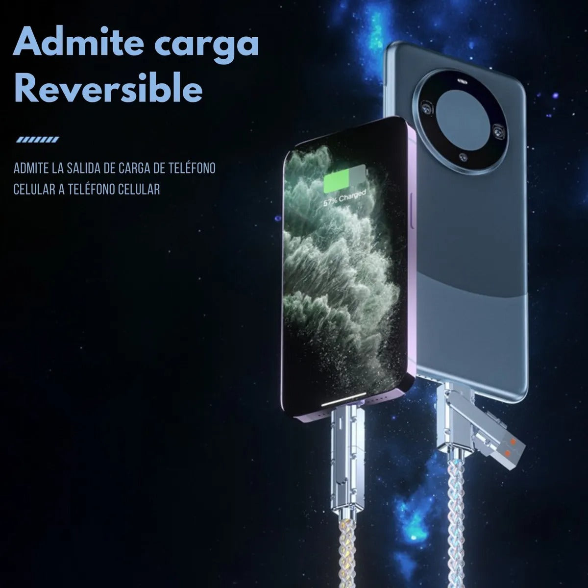 Cable USB-C 4 en 1 RGB