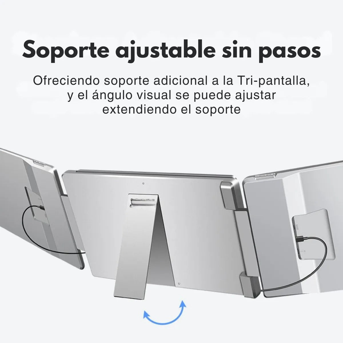 Doble Monitor 15.6" Giratorio 360°