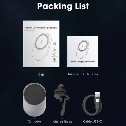 Soporte para Auto Inalámbrico + Cargador 20W