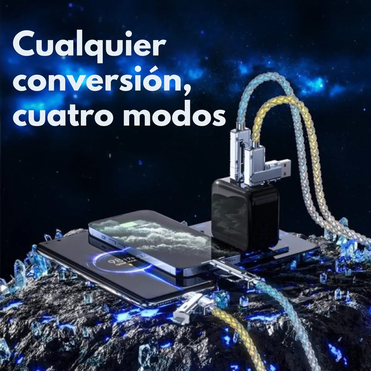Cable USB-C 4 en 1 RGB