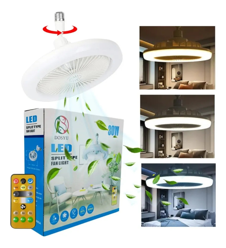 Ventilador con Foco LED 30W