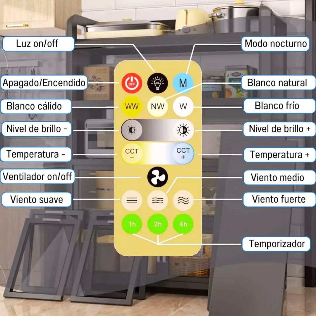 Ventilador con Foco LED 30W