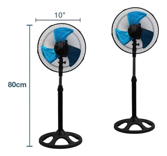 Ventilador de 10" 60W de 3 Velocidades