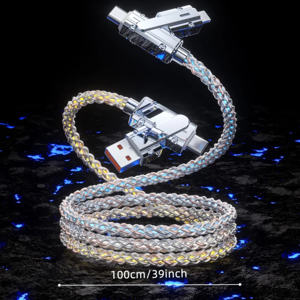 Cable USB-C 4 en 1 RGB