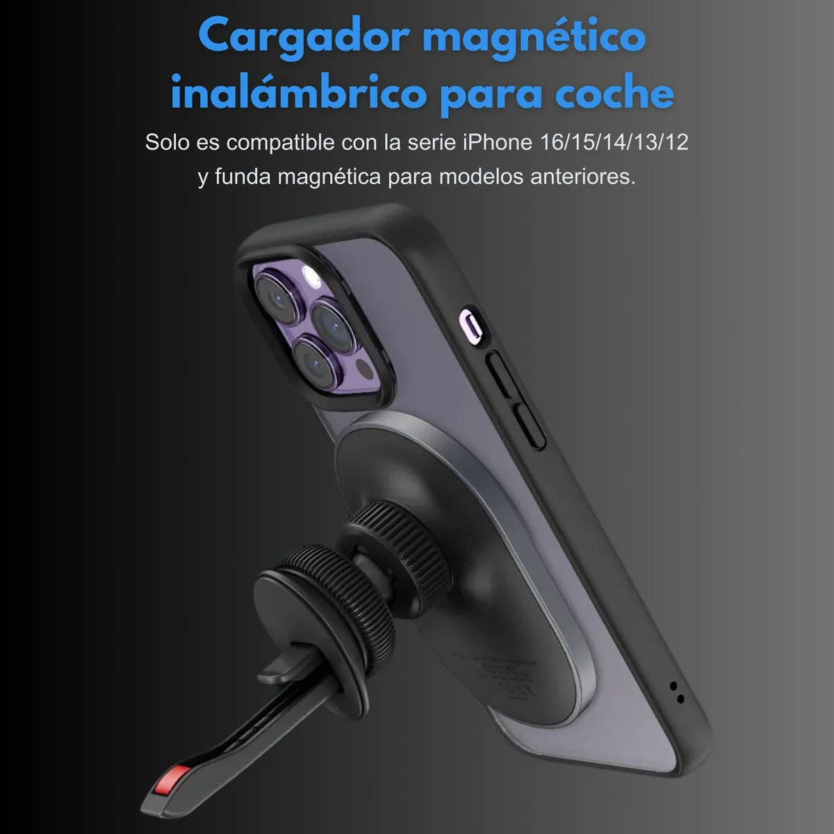 Soporte para Auto Inalámbrico + Cargador 20W