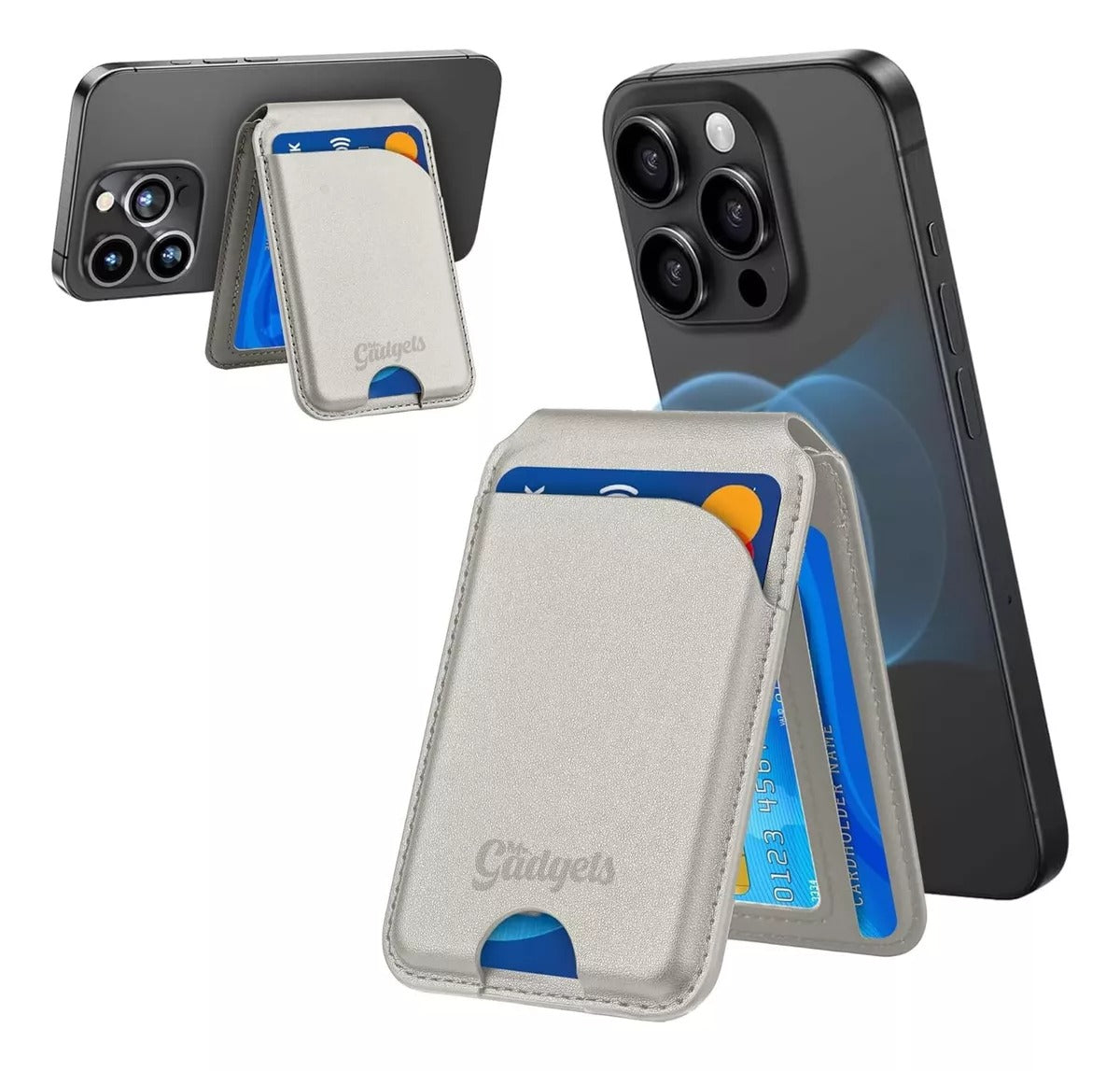 Cartera Magnética Wallet Deluxe con Soporte Para iPhone
