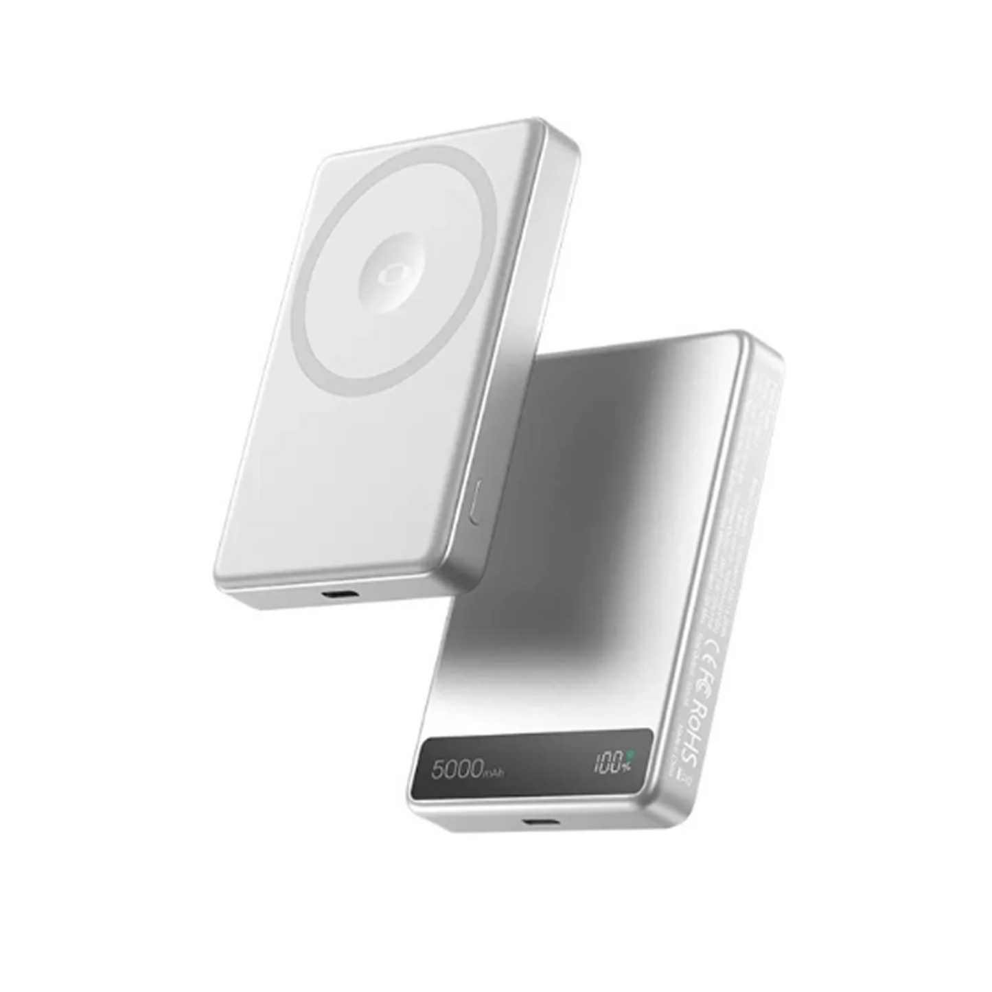 Power Bank Portátil 5,000mAh de Aluminio con Adherencia Magnética