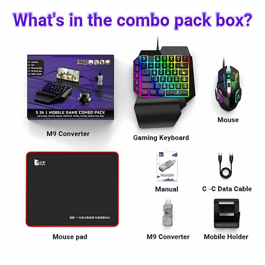 Set 5 en 1 Teclado Gamer