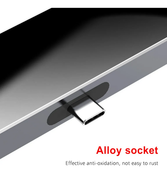 HUB 6 en 1 USB-C Metálico