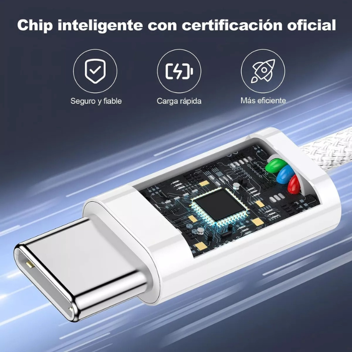 Cargador Para iPhone 20W + Cable 2 en 1