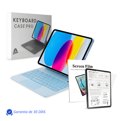 Keyboard Case Pro Magnético para iPad con Touchpad y Mica Textura de Papel