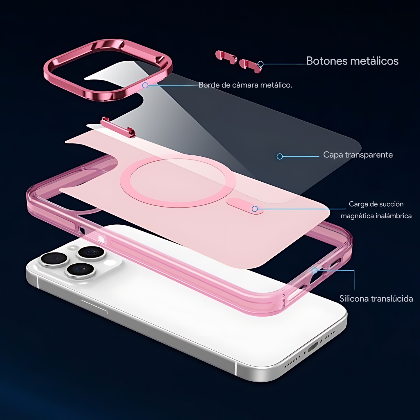 Funda Deluxe Magnética para iPhone