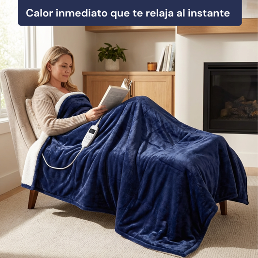 Cobija Eléctrica Calentadora con 10 Niveles de Calor