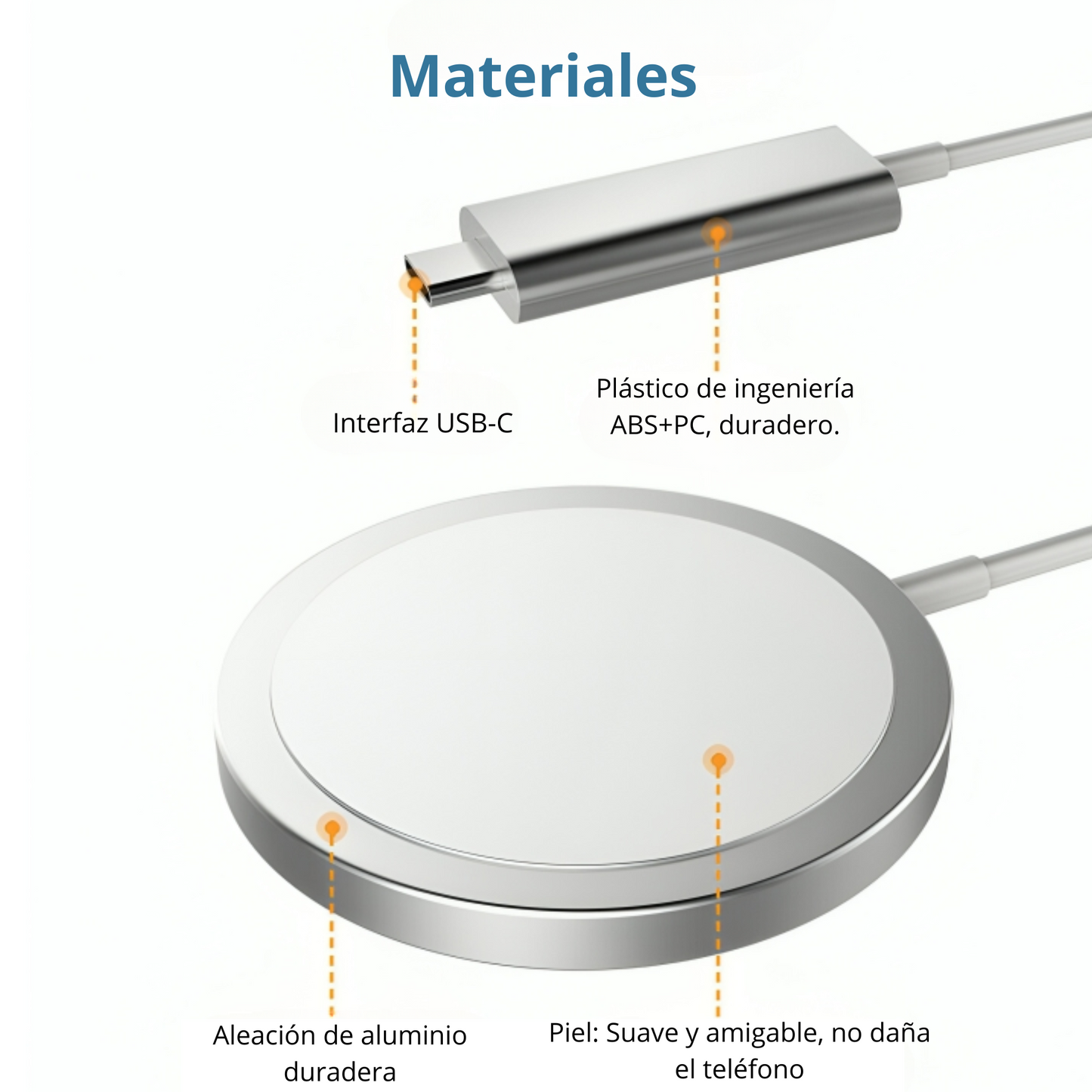 Cargador Magnético Qi para iPhone