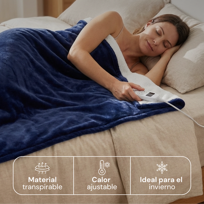 Cobija Eléctrica Calentadora con 10 Niveles de Calor