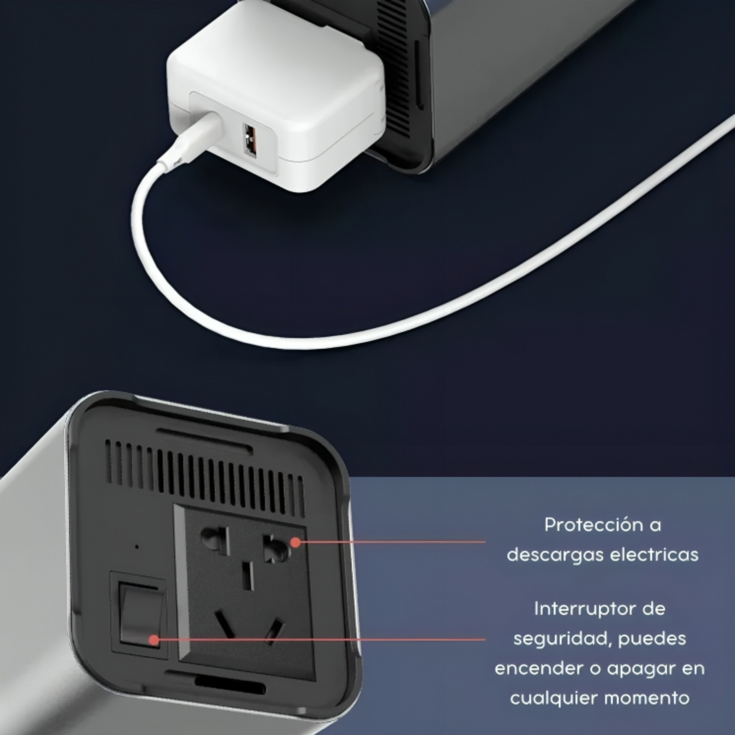 Estación de Carga Portátil 46,200mAh