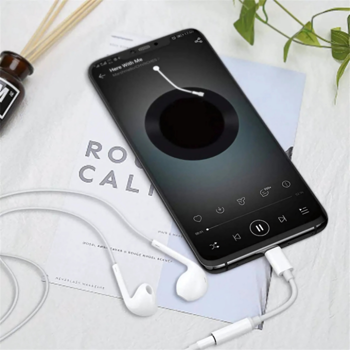 Adaptador Audio Jack 3.5mm Auxiliar Para iPhone (Lightning)