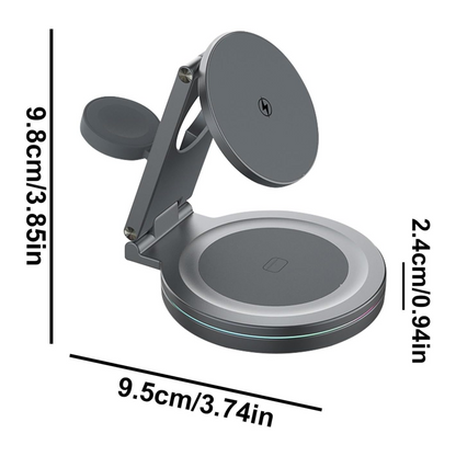 Cargador 3 en 1 MagSpin 15W para iPhone