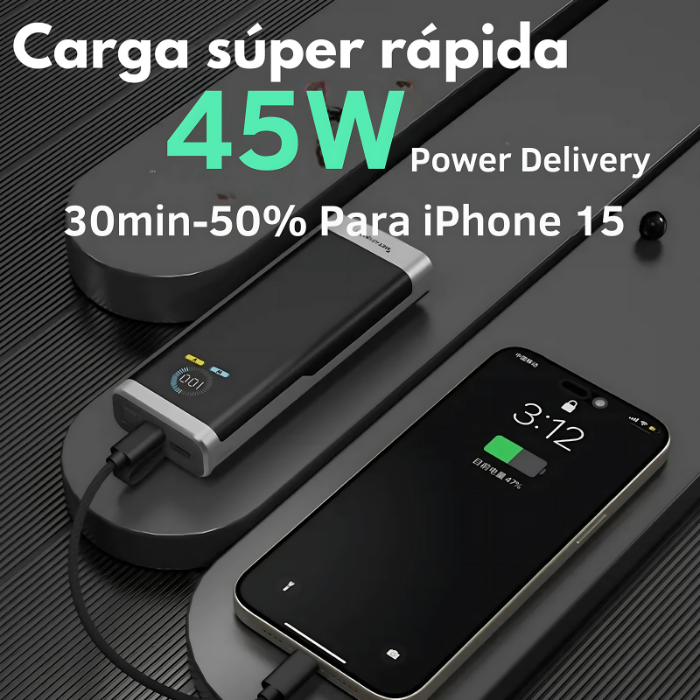 Turbo Power 20,000mAh Banco de Carga Portátil