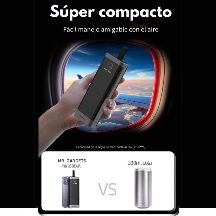 Turbo Power 20,000mAh Banco de Carga Portátil