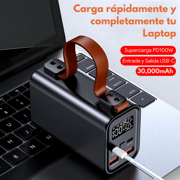 Power Bank 30,000mAh 100W Multipuertos