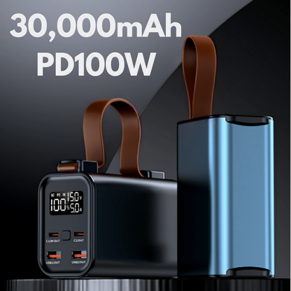 Power Bank 30,000mAh 100W Multipuertos