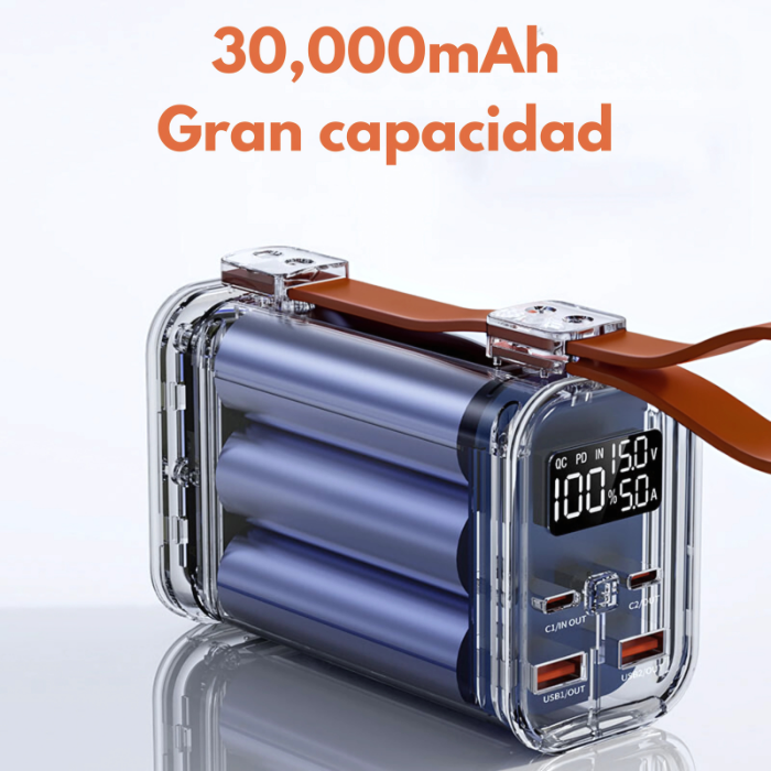 Power Bank 30,000mAh 100W Multipuertos