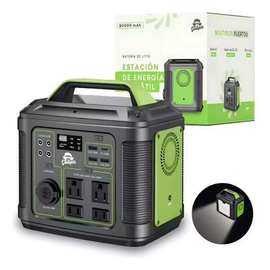 Estación de Carga Portátil 80,000mAh 300W